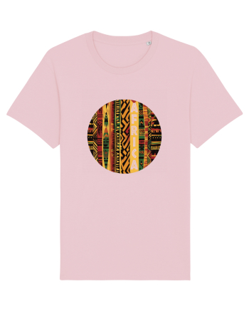 AFRICA - GEOMETRIC FLORAL - TRADITIONAL AFRICAN   Cotton Pink