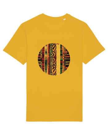 AFRICA - GEOMETRIC FLORAL - TRADITIONAL AFRICAN   Spectra Yellow