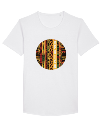 AFRICA - GEOMETRIC FLORAL - TRADITIONAL AFRICAN   White
