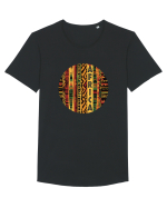 AFRICA - GEOMETRIC FLORAL - TRADITIONAL AFRICAN   Tricou mânecă scurtă guler larg Bărbat Skater