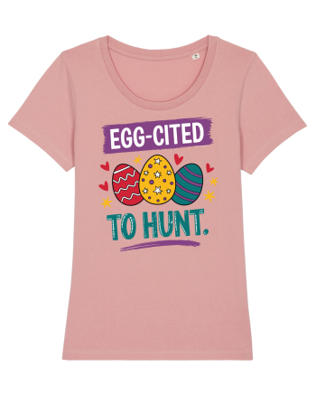 Egg-Cited To Hunt |  Cute Easter Egg Puns Canyon Pink