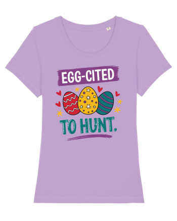 Egg-Cited To Hunt |  Cute Easter Egg Puns Lavender Dawn