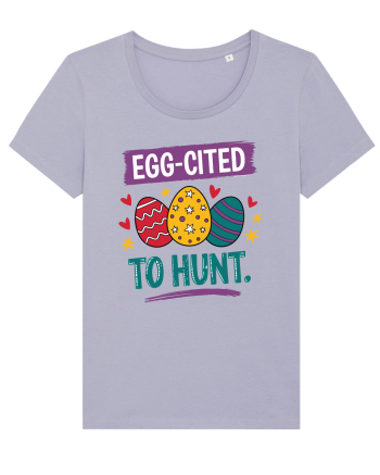 Egg-Cited To Hunt |  Cute Easter Egg Puns Lavender