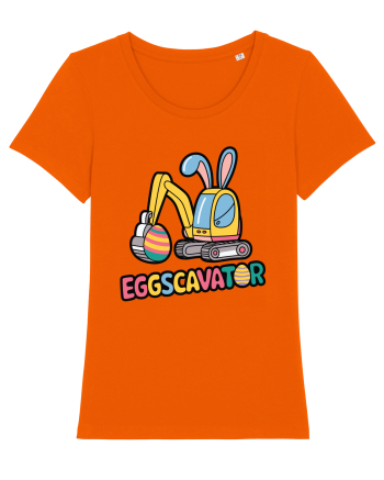 Eggscavator | Funny Toy Pun Bright Orange