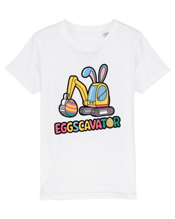 Eggscavator | Funny Toy Pun White