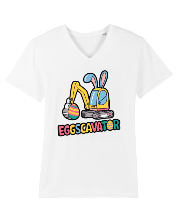 Eggscavator | Funny Toy Pun White