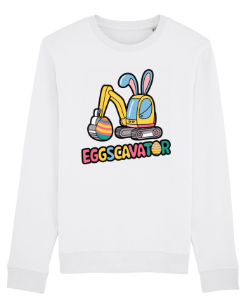 Eggscavator | Funny Toy Pun White