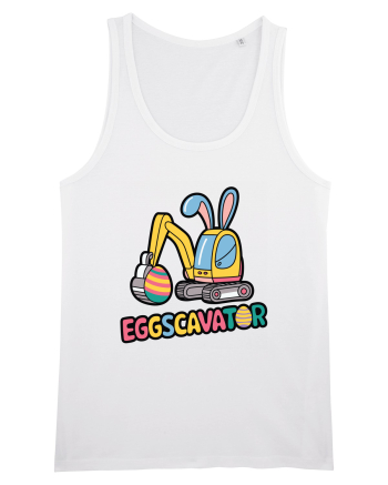 Eggscavator | Funny Toy Pun White