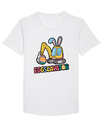 Eggscavator | Funny Toy Pun White