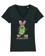 Ha-pea Easter |  Easter Season Tricou mânecă scurtă guler V Damă Evoker