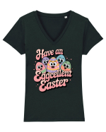 Have An Eggcellent Easter Tricou mânecă scurtă guler V Damă Evoker