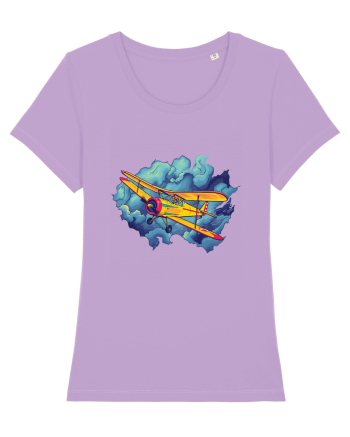 Vintage Wings - Airplane flying in the clouds - BLTP11-02 Lavender Dawn