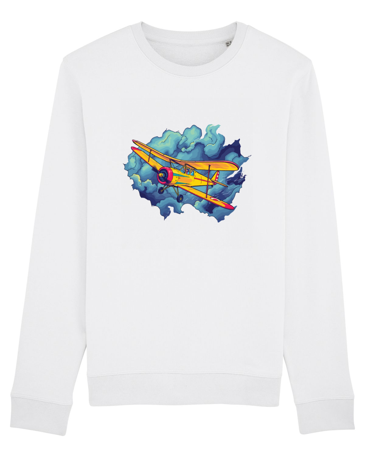 Bluză mânecă lungă Unisex Rise White