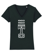 Knock Knock Tricou mânecă scurtă guler V Damă Evoker