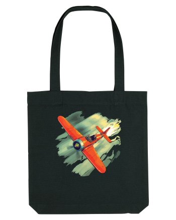 Vintage Wings - Airplane beating the storm - BLTP10-02 Black