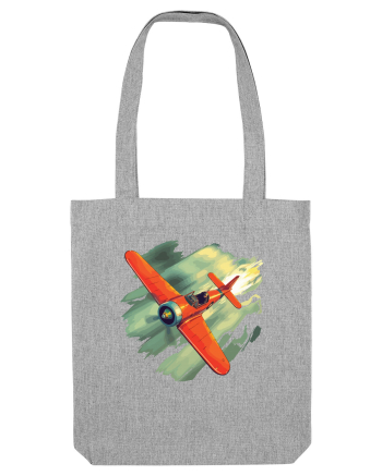 Vintage Wings - Airplane beating the storm - BLTP10-02 Heather Grey