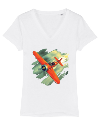 Vintage Wings - Airplane beating the storm - BLTP10-02 White