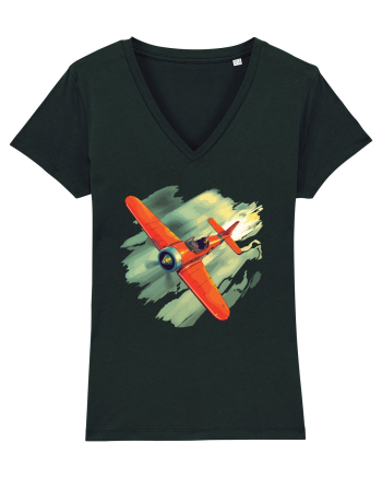 Vintage Wings - Airplane beating the storm - BLTP10-02 Black