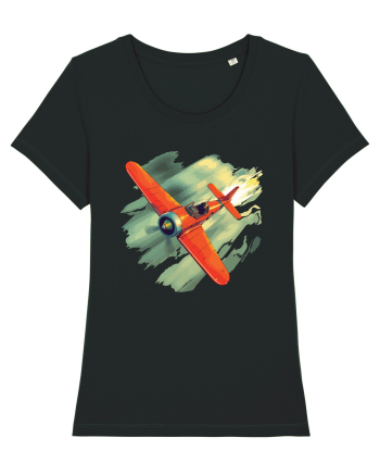 Vintage Wings - Airplane beating the storm - BLTP10-02 Black