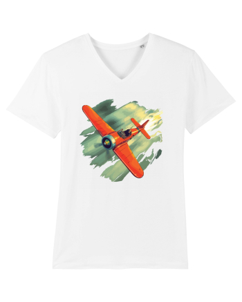 Vintage Wings - Airplane beating the storm - BLTP10-02 White