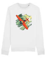 Vintage Wings - Airplane beating the storm - BLTP10-02 Bluză mânecă lungă Unisex Rise