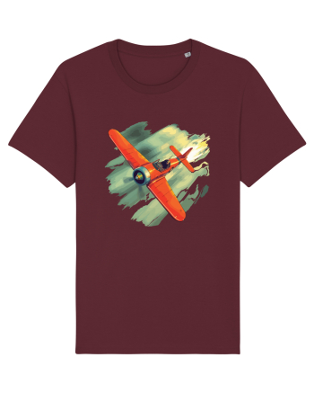 Vintage Wings - Airplane beating the storm - BLTP10-02 Burgundy