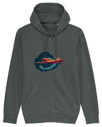 Vintage Wings - Airplane in storm - Dark Sky BLTP8-02 Anthracite