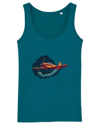 Vintage Wings - Airplane in storm - Dark Sky BLTP8-02 Ocean Depth