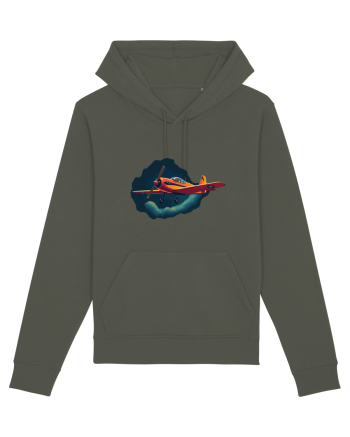 Vintage Wings - Airplane in storm - Dark Sky BLTP8-02 Khaki