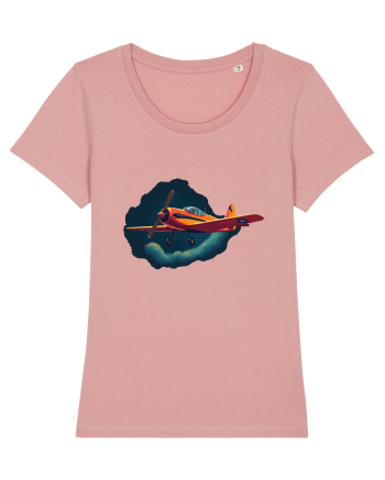 Vintage Wings - Airplane in storm - Dark Sky BLTP8-02 Canyon Pink