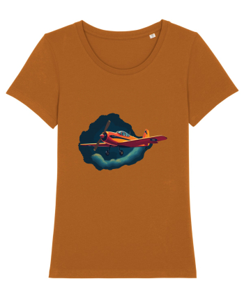Vintage Wings - Airplane in storm - Dark Sky BLTP8-02 Roasted Orange