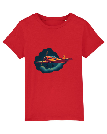Vintage Wings - Airplane in storm - Dark Sky BLTP8-02 Red