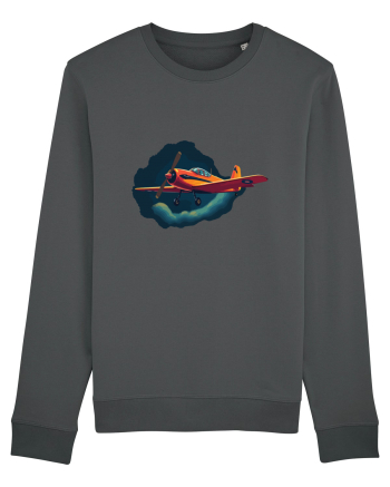 Vintage Wings - Airplane in storm - Dark Sky BLTP8-02 Anthracite