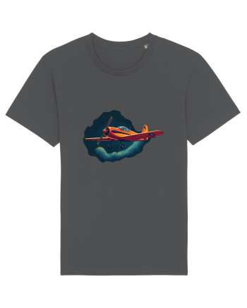 Vintage Wings - Airplane in storm - Dark Sky BLTP8-02 Anthracite
