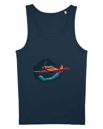 Vintage Wings - Airplane in storm - Dark Sky BLTP8-02 Navy