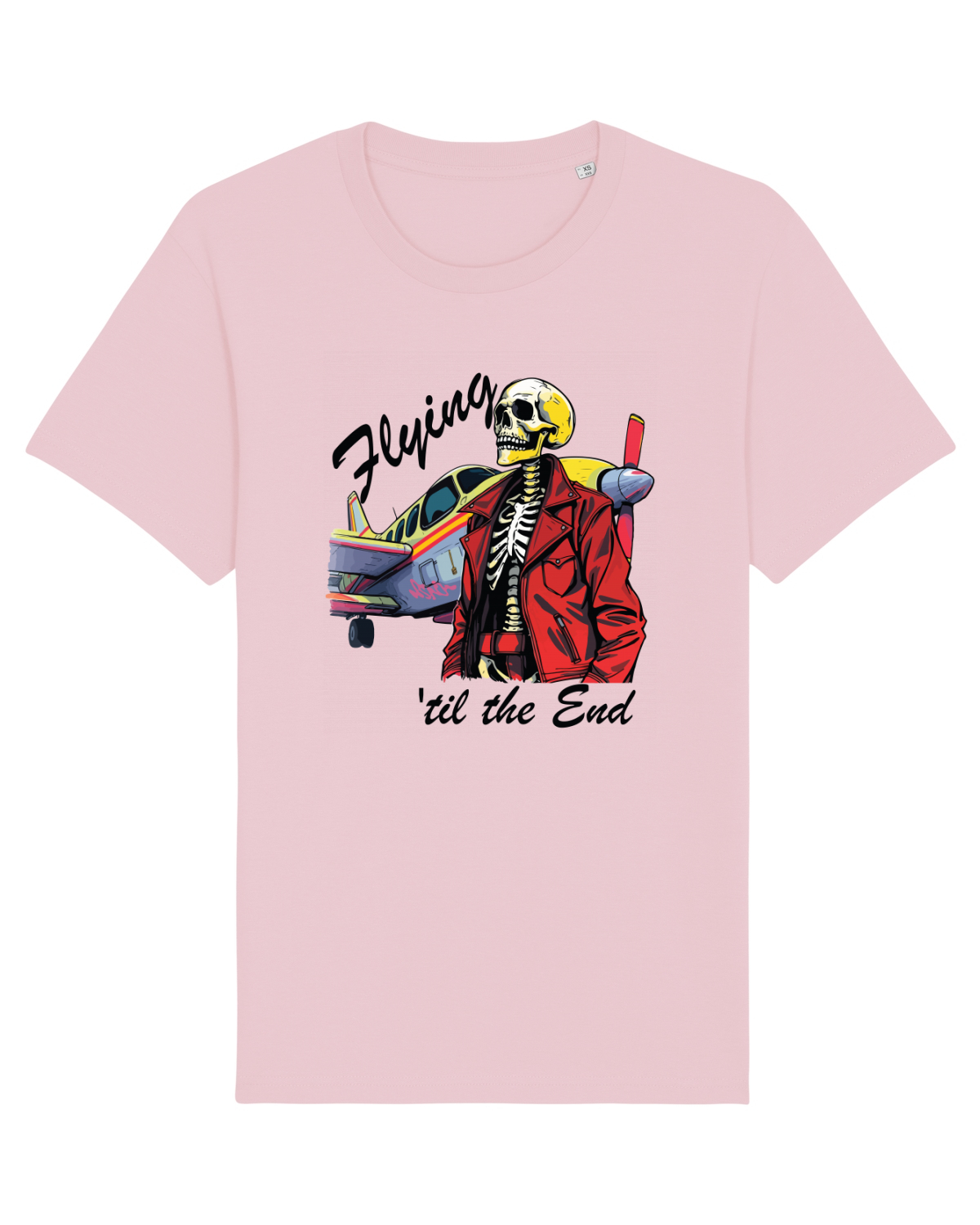 Tricou mânecă scurtă Unisex Rocker Cotton Pink