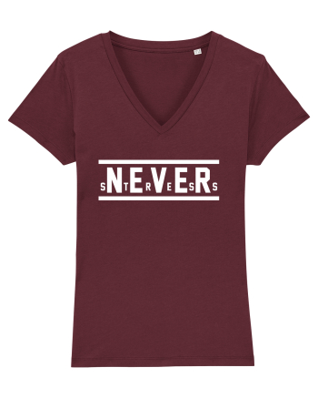 Never Stress Burgundy