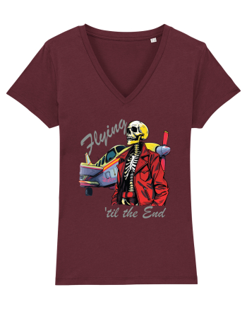 Vintage Wings - Flying 'til the end - grey BLTP1-03 Burgundy
