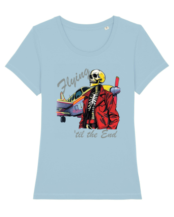 Vintage Wings - Flying 'til the end - grey BLTP1-03 Sky Blue
