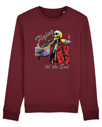 Vintage Wings - Flying 'til the end - grey BLTP1-03 Burgundy