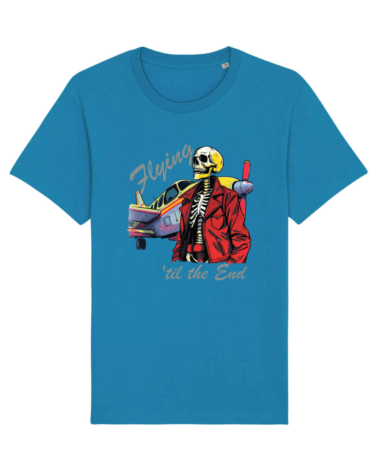 Tricou mânecă scurtă Unisex Rocker Azur