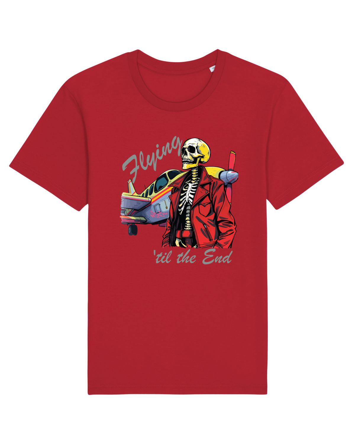 Tricou mânecă scurtă Unisex Rocker Red