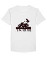Vintage Wheels - I'd rather ride BLTM3-02 Tricou mânecă scurtă guler larg Bărbat Skater