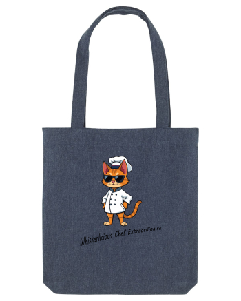 Stylish chef cat, culinary cool Midnight Blue