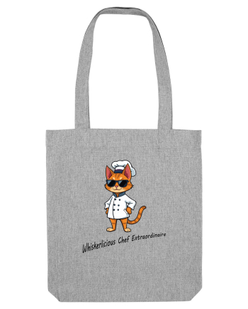 Stylish chef cat, culinary cool Heather Grey