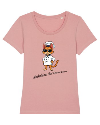 Stylish chef cat, culinary cool Canyon Pink