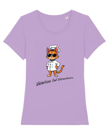 Stylish chef cat, culinary cool Lavender Dawn