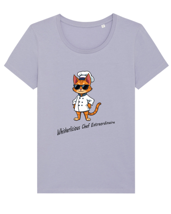 Stylish chef cat, culinary cool Lavender