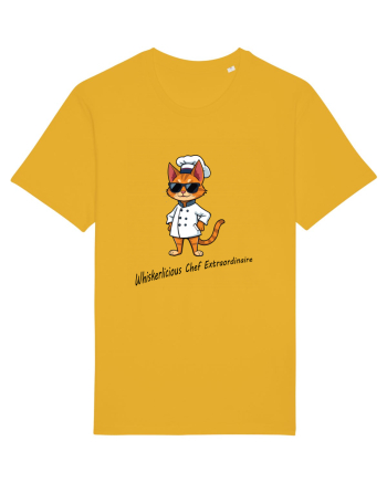Stylish chef cat, culinary cool Spectra Yellow