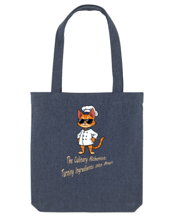 Stylish chef cat, culinary cool Midnight Blue